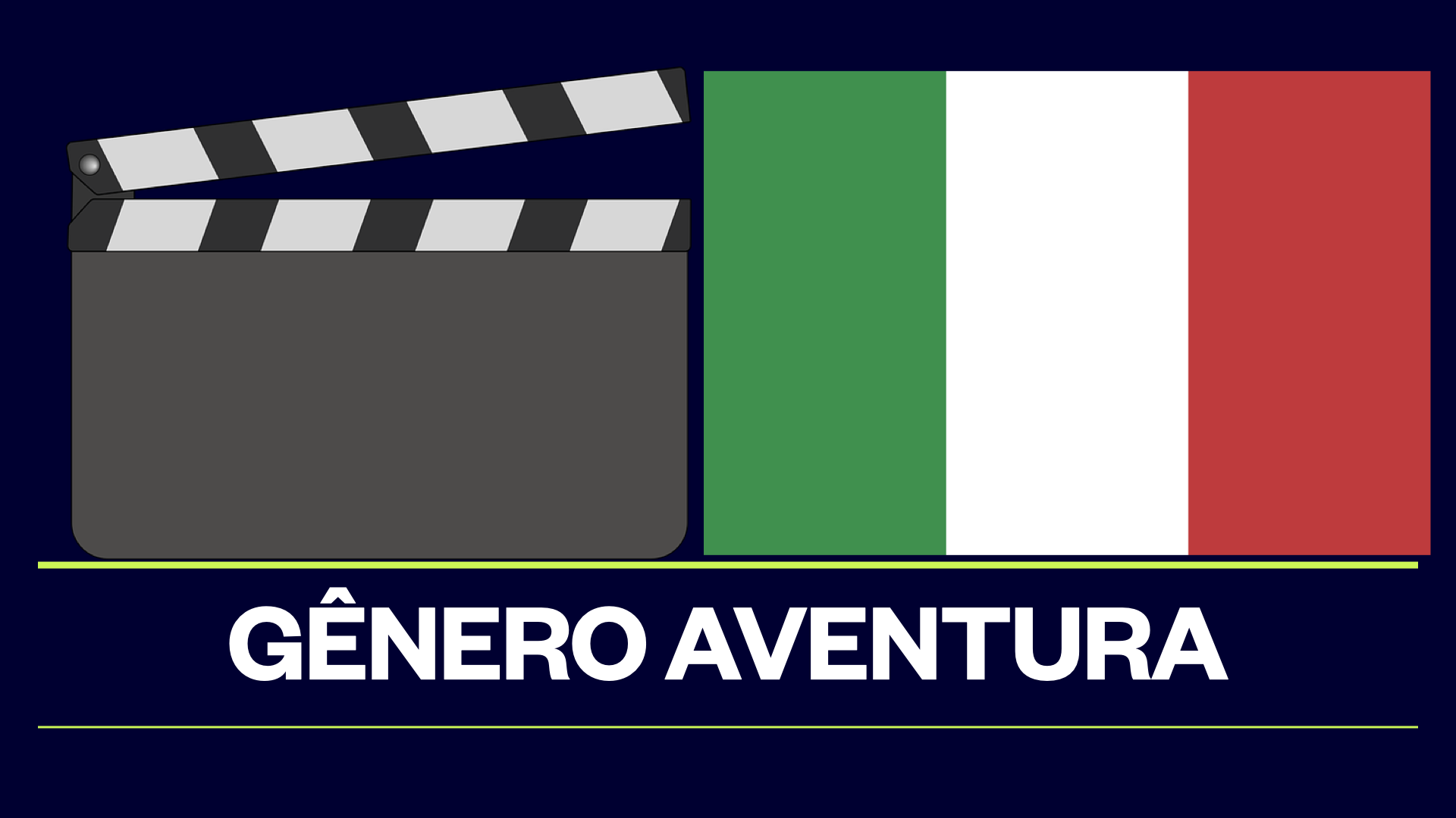 Gênero aventura do cinema italiano.