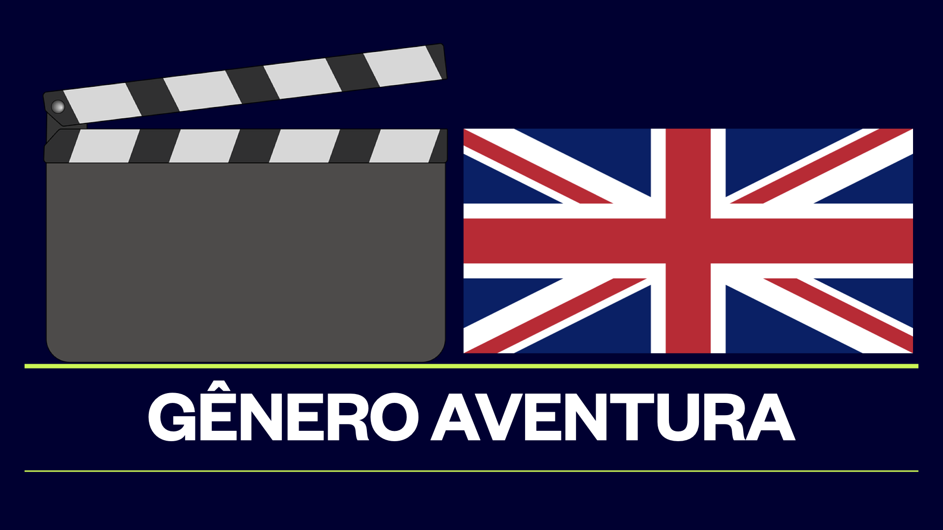 Filmes do gênero aventura do Reino Unido.